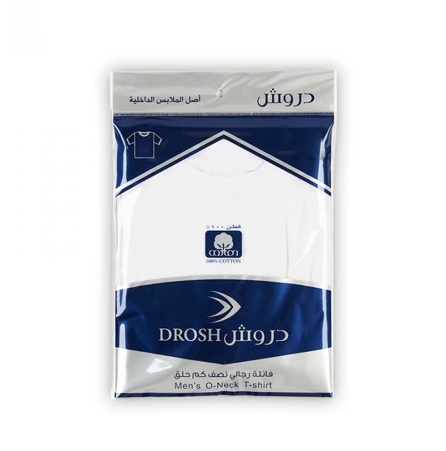 فنيلة رجالي دروش قطن - أبيض